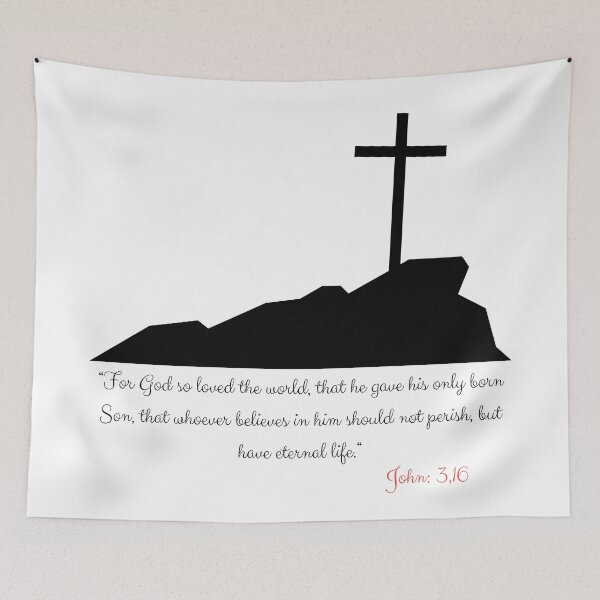 Item preview, Copy of John 3 16 Gifts for Christians (black) designed and sold by Kuzmier.