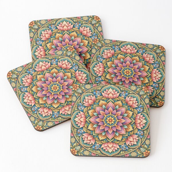 Item preview, Floral Lotus Mandala Ornament designed and sold by Owcomm.