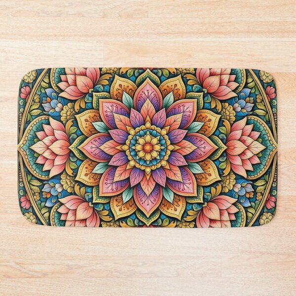 Item preview, Floral Lotus Mandala Ornament designed and sold by Owcomm.