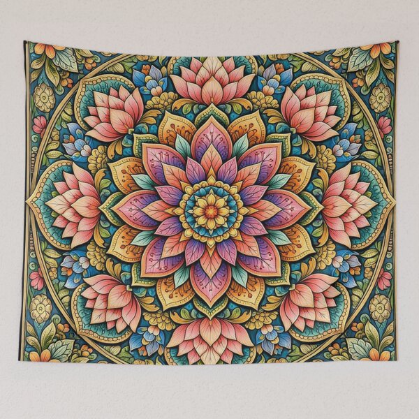 Item preview, Floral Lotus Mandala Ornament designed and sold by Owcomm.