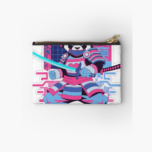 Item preview, Neon Samurai Panda Sticker designed and sold by inkfusionhub99.