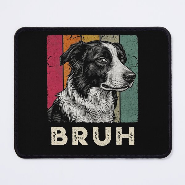 Item preview, Bruh Border Collie Dog Retro Vintage Graphic designed and sold by d247.