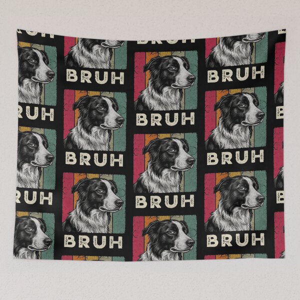 Item preview, Bruh Border Collie Dog Retro Vintage Graphic designed and sold by d247.
