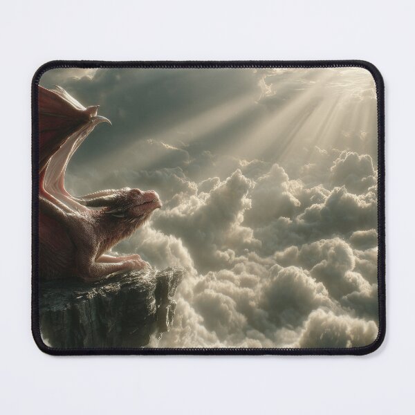 Item preview,  Red Dragon Gazing Into Divine Light designed and sold by DukaveArt .
