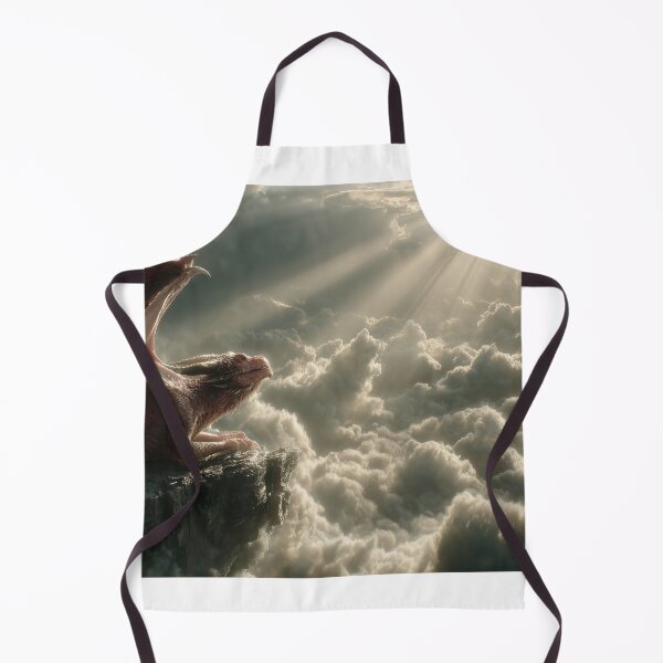 Item preview, Red Dragon Gazing Into Divine Light designed and sold by DukaveArt .