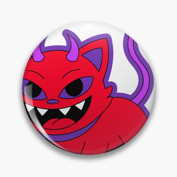 Item preview, Cute Devil Cat Sticker designed and sold by inkfusionhub99.