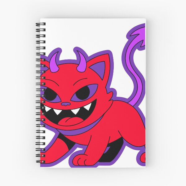 Item preview, Cute Devil Cat Sticker designed and sold by inkfusionhub99.
