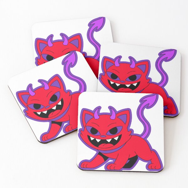 Item preview, Cute Devil Cat Sticker designed and sold by inkfusionhub99.
