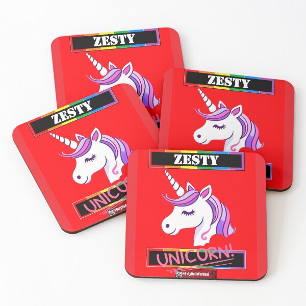 Item preview, Zesty Unicorn (Red) *More Colors Available in Collection designed and sold by OnlyDadsForReal.