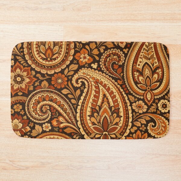 Item preview, Vintage Warm Autumn Paisley Floral Pattern designed and sold by Owcomm.