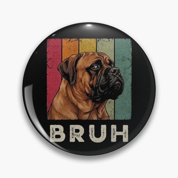 Item preview, Bruh Mastiff Dog Retro Vintage Grunge Pet Lover designed and sold by d247.