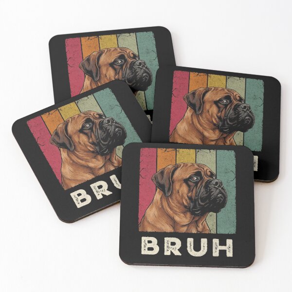 Item preview, Bruh Mastiff Dog Retro Vintage Grunge Pet Lover designed and sold by d247.