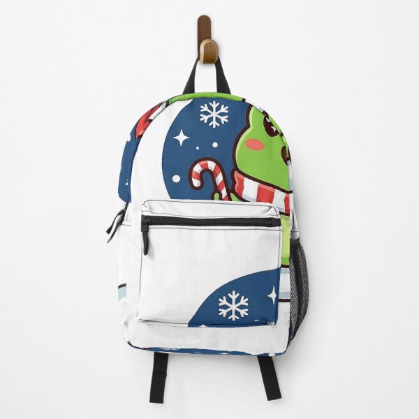 Item preview, Cute Christmas Frog with Santa Hat and Candy Cane | Kawaii Winter Frog Sticker Art | Holiday Frog Illustration | Christmas Frog Print designed and sold by NeonKawaiiCo.