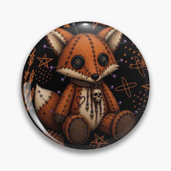 Item preview, Sweetly Scary Voodoo Fox - black designed and sold by CaylaTay.