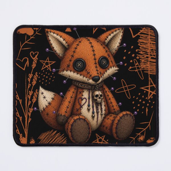 Item preview, Sweetly Scary Voodoo Fox - black designed and sold by CaylaTay.