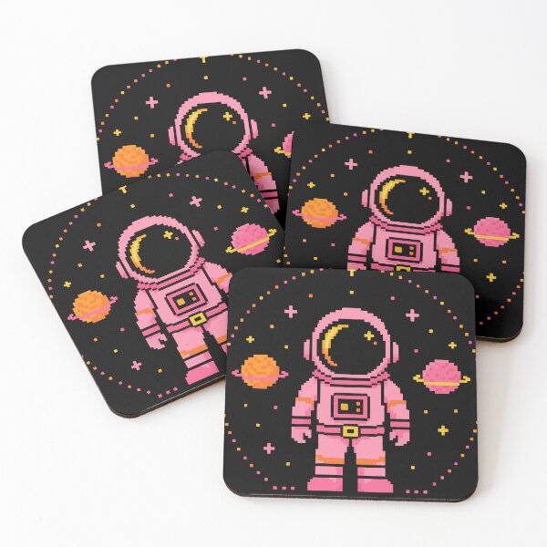 Item preview, Pink Pixel Astronaut designed and sold by ClubVacay.