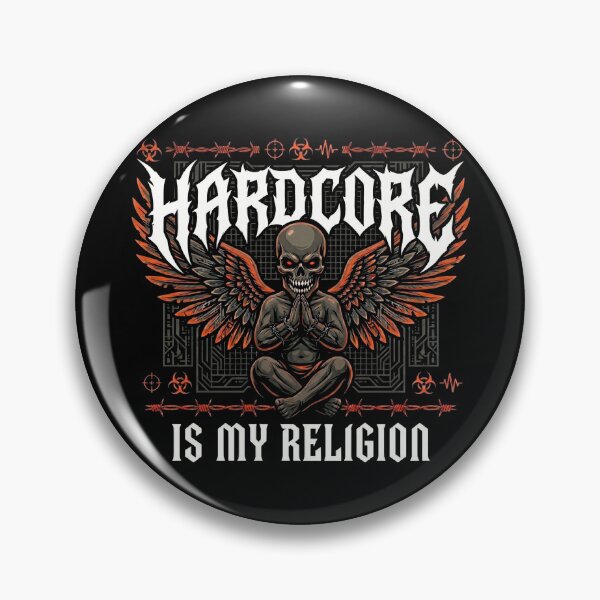Artikelvorschau, Hardcore ist meine Religion, dunkler Dämonenengel entworfen und verkauft von SPAZE-Typo.