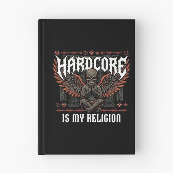 Item preview, Hardcore Is My Religion Dark Demon Angel designed and sold by SPAZE-Typo.