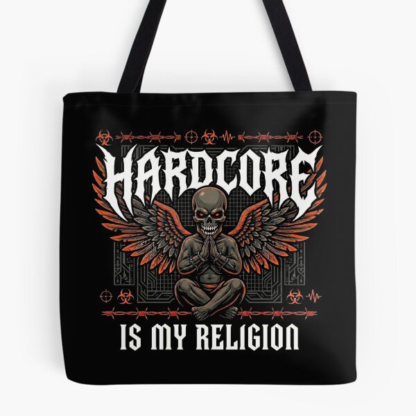 Item preview, Hardcore Is My Religion Dark Demon Angel designed and sold by SPAZE-Typo.
