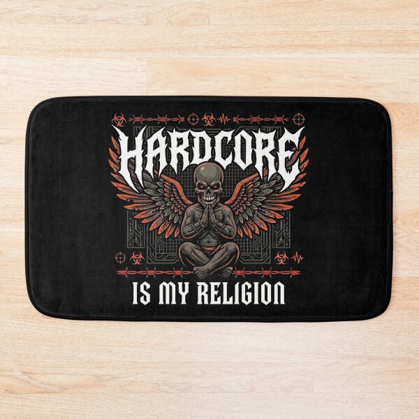 Item preview, Hardcore Is My Religion Dark Demon Angel designed and sold by SPAZE-Typo.
