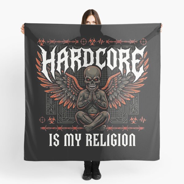 Item preview, Hardcore Is My Religion Dark Demon Angel designed and sold by SPAZE-Typo.