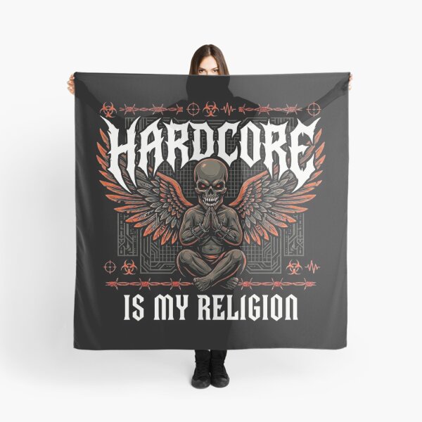 Item preview, Hardcore Is My Religion Dark Demon Angel designed and sold by SPAZE-Typo.