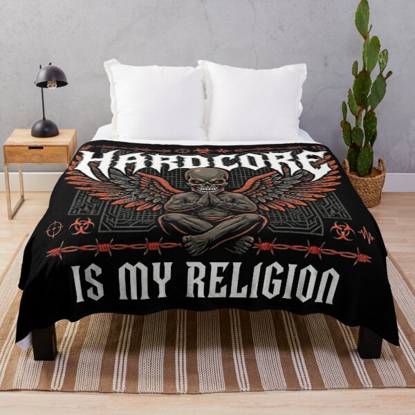 Item preview, Hardcore Is My Religion Dark Demon Angel designed and sold by SPAZE-Typo.