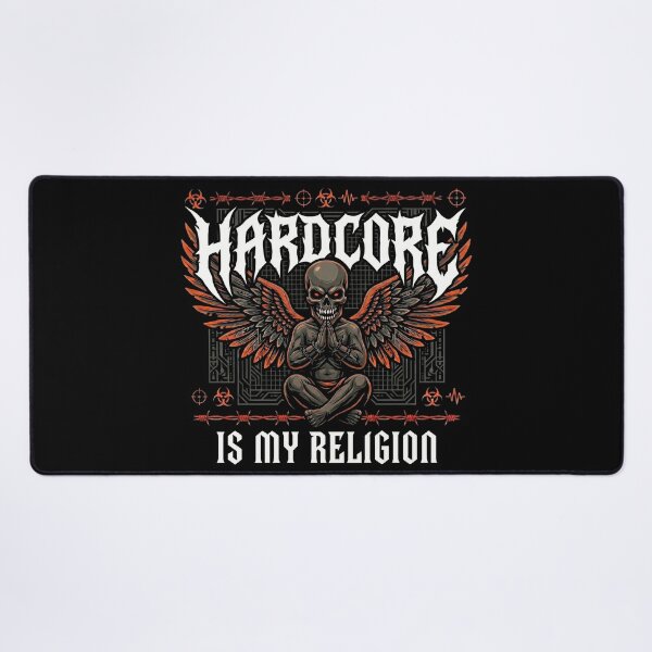 Item preview, Hardcore Is My Religion Dark Demon Angel designed and sold by SPAZE-Typo.