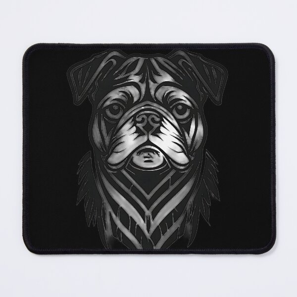 Item preview, Tribal Pug Face Tattoo Style designed and sold by UrbanPrts.