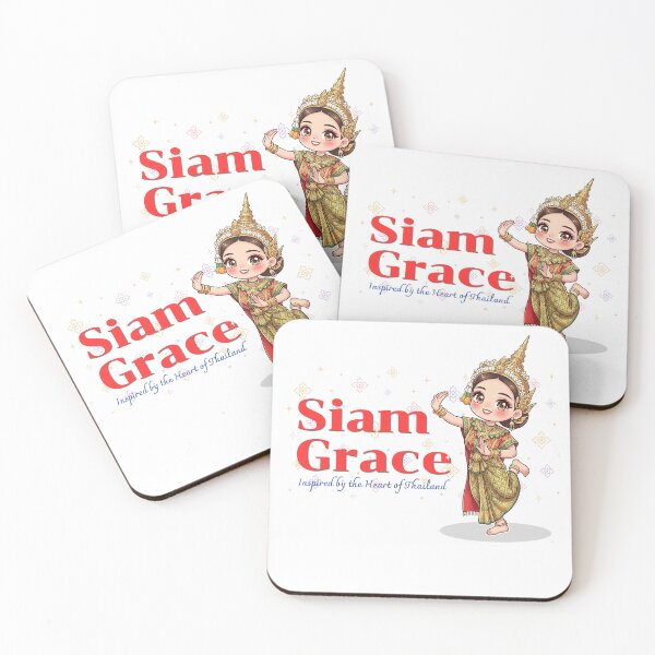 Item preview, Siam Grace | Inspired by the Heart of Thailand | Cute Thai Culture Kawaii Illustration designed and sold by Beeform.