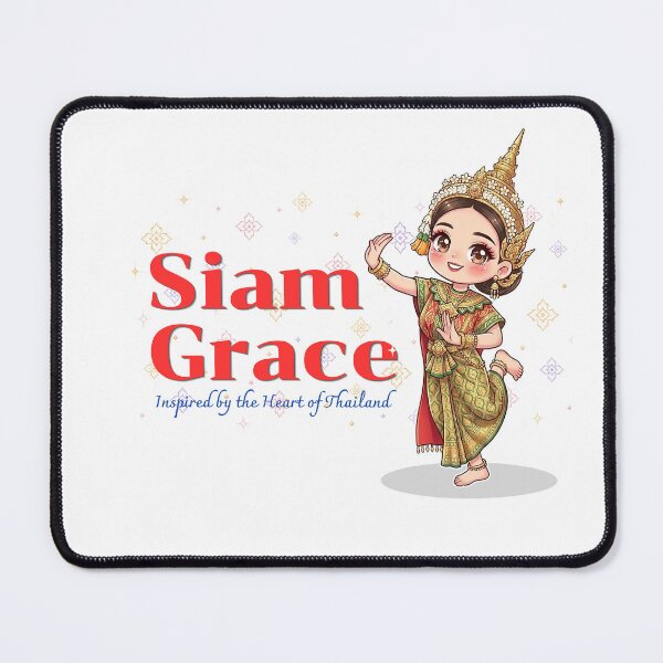 Item preview, Siam Grace | Inspired by the Heart of Thailand | Cute Thai Culture Kawaii Illustration designed and sold by Beeform.