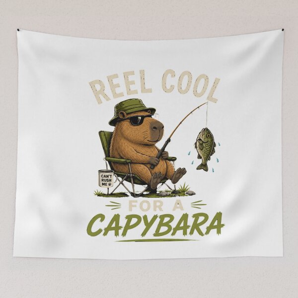 Item preview, Reel Cool Capybara designed and sold by Mysthor-Designs.
