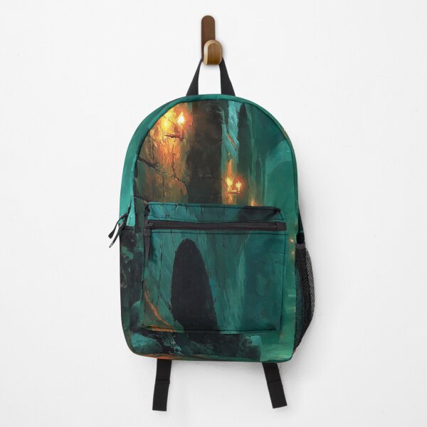 Item preview, Ancient Catacombs With Torchlight and Skulls designed and sold by DukaveArt .