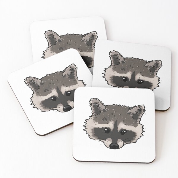 Item preview, Cute raccoon Meme, Cute raccoon Stickers designed and sold by Manga Anime 2023 ★★★★★.