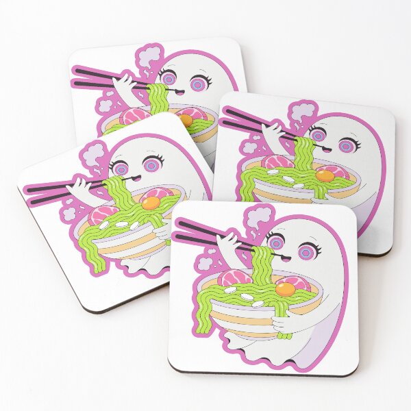 Item preview, Anime Ramen Ghost Sticker designed and sold by inkfusionhub99.