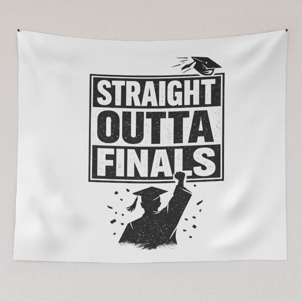 Item preview, Straight Outta Finals Graduation Shirt – Funny Senior Success Gift Design designed and sold by MartBook.