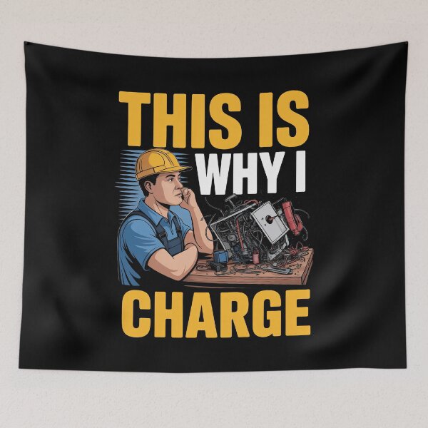 Item preview, This Is Why I Charge Funny Tradesman Gift for Men designed and sold by Say It With Ink.