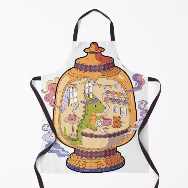 Item preview, Tiny Dragon Tea Shop Sticke designed and sold by inkfusionhub99.