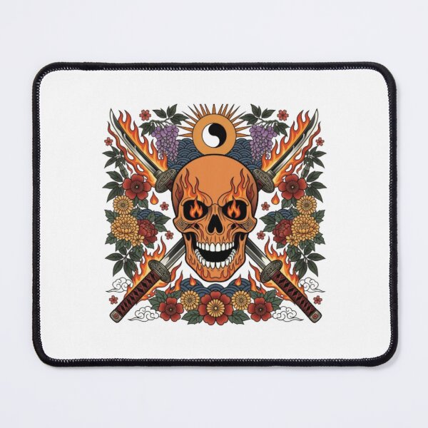 Item preview, Inferno Samurai Skull designed and sold by PixelStyle Studio.