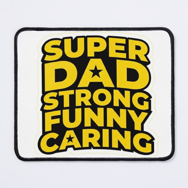 Item preview, Super Dad Sticker – Strong Funny Caring Father's Day Gift Design designed and sold by Red Corason ⭐⭐⭐.