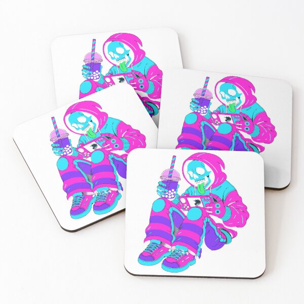 Item preview, Skeleton Gamer Chill Sticker designed and sold by inkfusionhub99.