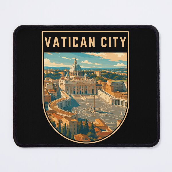 Item preview, Vatican City, Vintage Travel Art Badge designed and sold by MaateoDesign.
