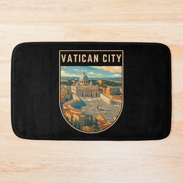 Item preview, Vatican City, Vintage Travel Art Badge designed and sold by MaateoDesign.