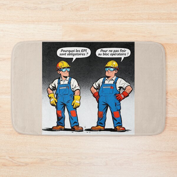 Item preview, PPE Cartoon – Why is PPE mandatory? | Workplace Safety Humor designed and sold by WordPlayStudio.
