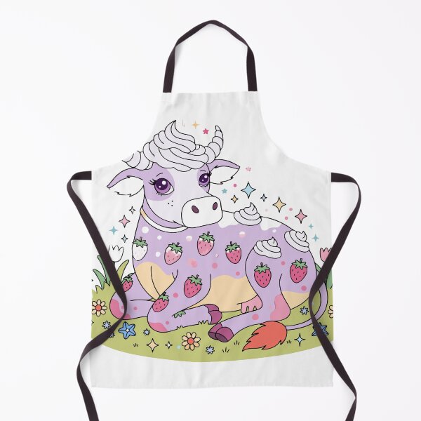 Item preview, Magical Strawberry Cow Sticker designed and sold by inkfusionhub99.
