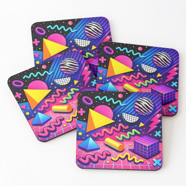 Item preview, Neon Memphis Geometric Blast designed and sold by Owcomm.