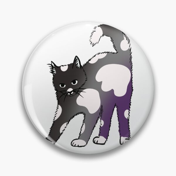 Item preview, Pride Cat - Asexual designed and sold by TheJarofSnacks.