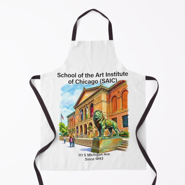 Item preview, Art Institute of Chicago Building Watercolor Lion Illustration designed and sold by EvergreenPark - Tee Studio.