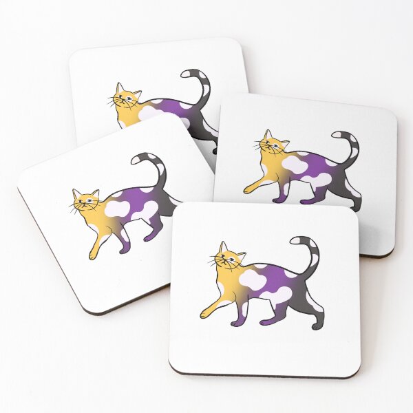 Item preview, Pride Cat - Nonbinary designed and sold by TheJarofSnacks.