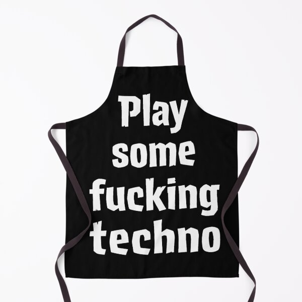 Item preview, Play Some Fucking Techno Edgy Rave DJ Quote designed and sold by SPAZE-Typo.